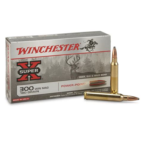 Winchester Super X Rifle 300 Winchester Magnum Pp 180 Grain 20 Rounds 12138 300