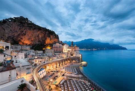 Atrani By Night Amalfi Coast Italy