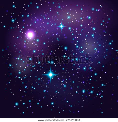 Galaxy Vector Background Shining Stars Stock Vector Royalty Free