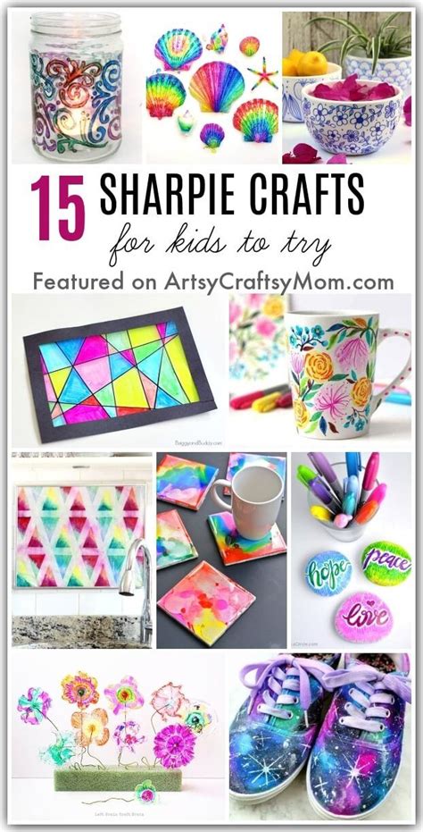 15 Cute And Colorful Sharpie Crafts For Kids Sharpie Crafts Diy