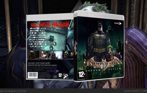 Batman Arkham Asylum Playstation 3 Box Art Cover By Sacredgabz