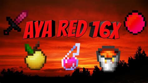 Minecraft Pvp Texture Pack Aya Red 16x Pack Mcpe 114