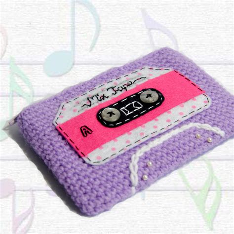 One Love Cottage Crocheted Cassette Tape Wallets