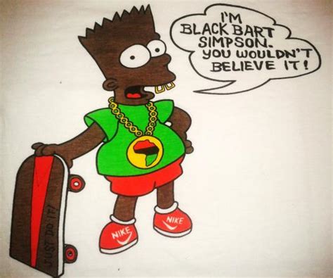 Vintage Black Bart Simpson Wearing ‘nike T Shirt Defunkd