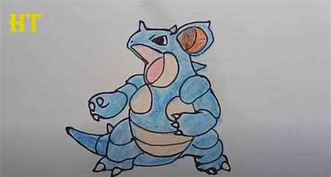 how to draw nidoqueen from pokemon easy step by step htfunny