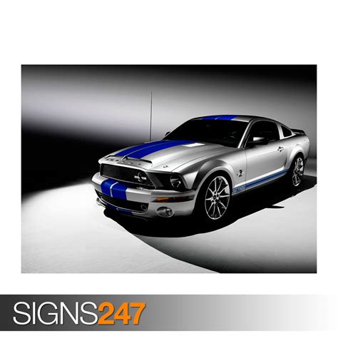 Ford Shelby Mustang Gt500 0334 Car Poster Poster Print Art A0 A1 A2