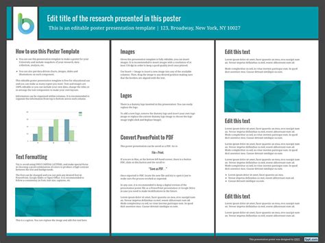 Free Presentation Poster Templates And Powerpoint Slides