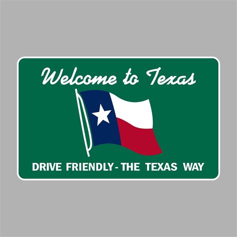 Welcome To Texas Sign Vector Eps Dxf Svg Png Vinyl Etsy Denmark