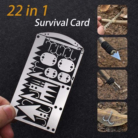Survival Multitool Credit Card 22 Tools In 1 Sirius Survival