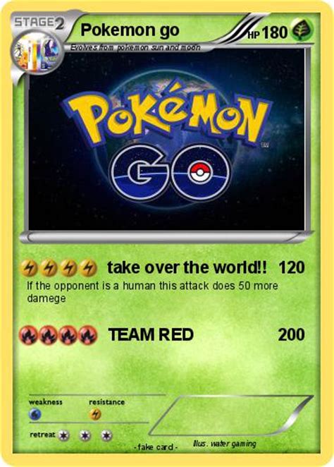 Pokémon Pokemon Go 6 6 Take Over The World My Pokemon Card