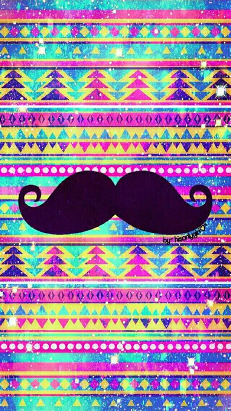 Tribal Moustache Galaxy Wallpaper I Created For The App Cocoppa
