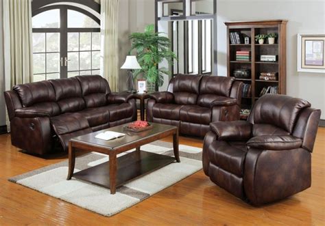 Acme Furniture Zanthe 3pc Living Room Set With Motion In Brown