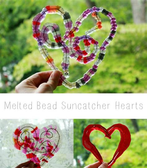 How To Melt Beads To Make Suncatcher Hearts Melting Beads Pony Beads