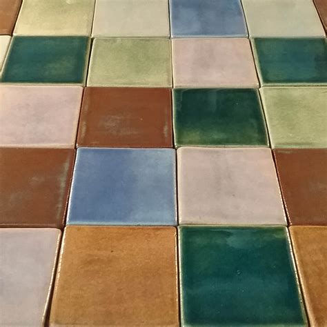 Handmade Ceramic Field Tile 4x4 4 Inch By 4 Inch Handmade Tiles