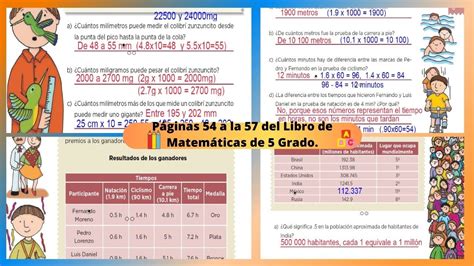 Lo sentimos, no hemos podido traducir este anuncio al español. Páginas 54 a la 57 del Libro de Matemáticas de 5 Grado - YouTube