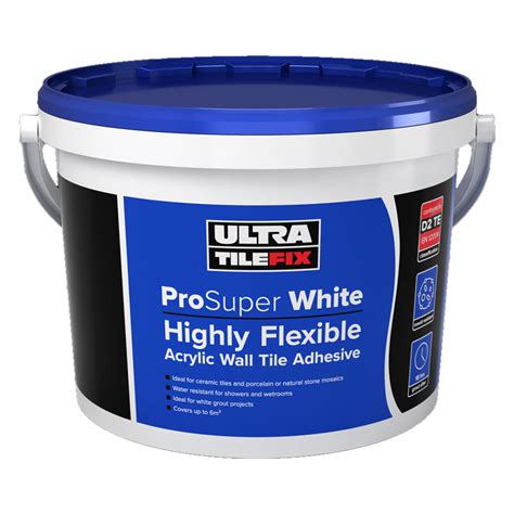Ultra Tile Fix Prosuper White Highly Flexible Acrylic Wall Tile