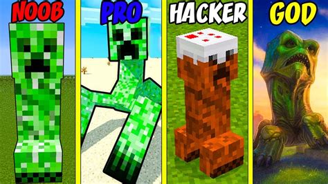 Minecraft Battle Noob Vs Pro Vs Hacker Vs God Creepers In Minecraft Real Life Avm Short