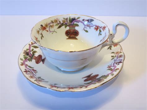 Aynsley England Collectible Cup And Saucer Art Deco Porcelain Cup