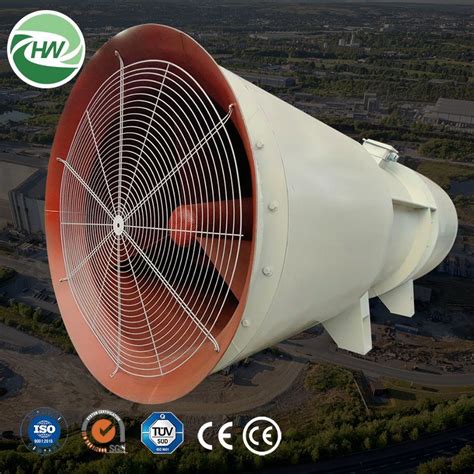 High Pressure Mine Axial Fans 75kw Mine Vent Fan Ventilation For