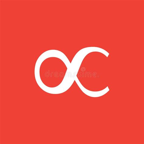 Infinity Icon On Red Background Red Flat Style Vector Illustration