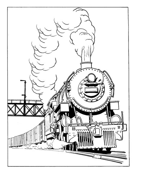 Free Printable Train Coloring Pages Printable Templates