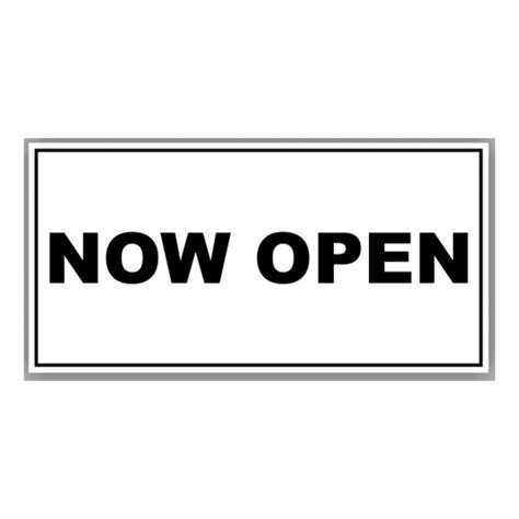 Now Open Banner Black Text On White Background Valle Signs And Awnings
