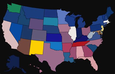 Average Colour Hue Of Country And Us State Flags Brilliant Maps