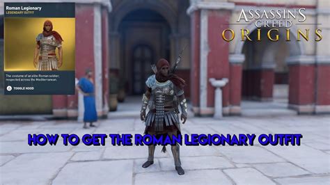 Assassin S Creed Origins HOW TO GET THE ROMAN LEGIONARY OUTFIT YouTube