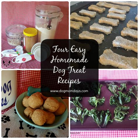 Four Easy Homemade Dog Treat Recipes Dog Mom Days