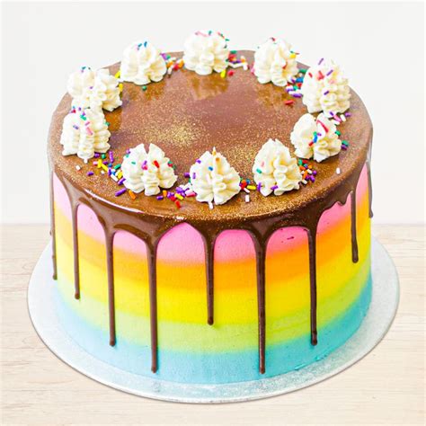 Melting Choco Rainbow Cake Winni