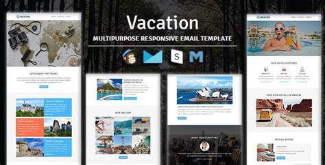 Vacation - Multipurpose Responsive Email Template | Responsive email
