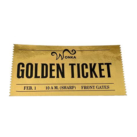 Wonka Golden Ticket