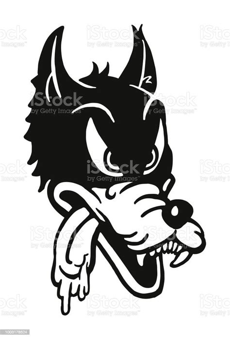 Hungry Wolf Stock Illustration Download Image Now Wolf Animal Head
