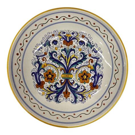Vintage Italian Ceramica Nova Deruta Large Bowl Deruta Vintage