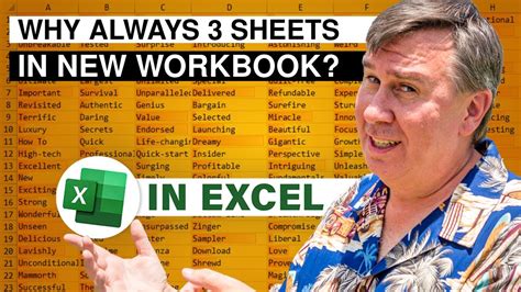 Learn Excel From Mrexcel Episode Workbook Sheets Youtube