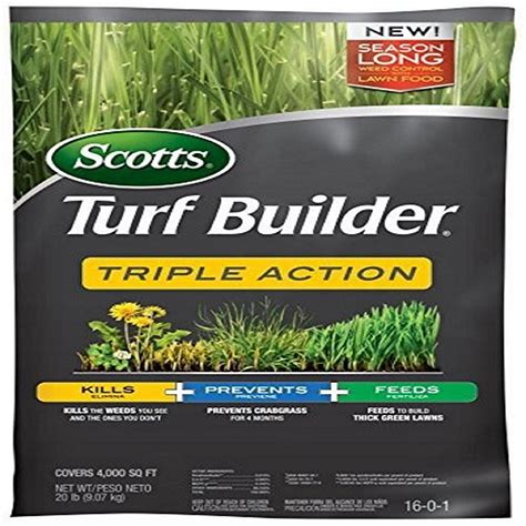 Scotts 26003d Turf Builder Triple Action Weed Killer And Fertilizer
