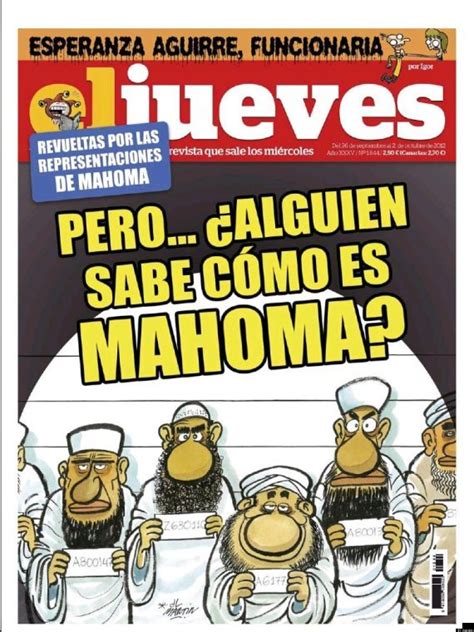 El Jueves Spanish Satirical Weekly Asks What Does The Prophet Look