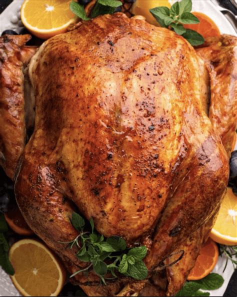 roast turkey with lemon parsley and garlic pb on life