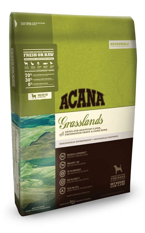 In our acana puppy food reviews and acana dog food reviews, we'll look at who the food is made by, what it contains. ACANA Grasslands Grain-Free Dog Food | Made in USA