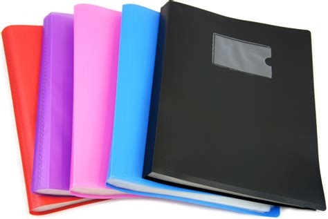 6 X Arpan A4 104 Pocket Presentation Folder Display Book Blackblue