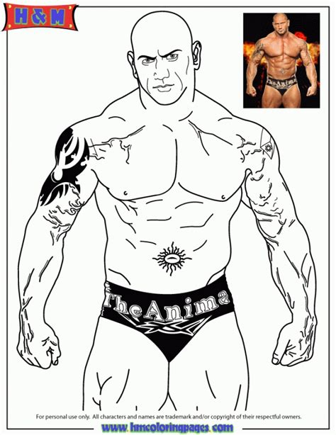 Free Printable WWE Coloring Pages EverFreeColoring Com