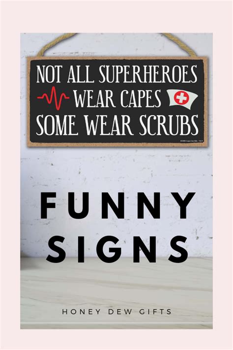 Nurse Sign Not All Superheroes Wear Capes 5 X 10 Inch Hanging Sign