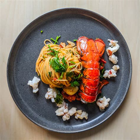 Lobster Tail Pasta W Butter Tomato Sauce — Mims Table