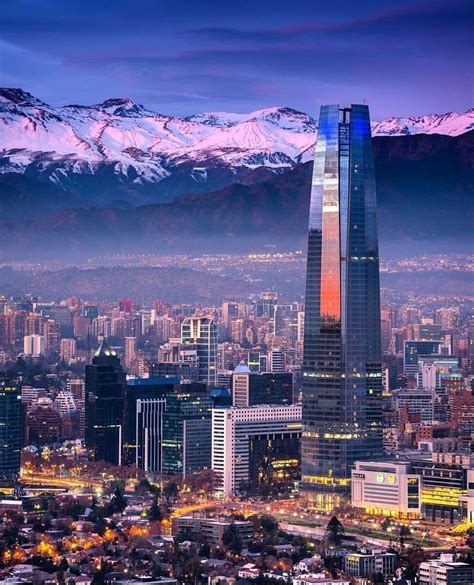 Gran Torre Santiago Chile Chile Turismo Lindas Paisagens Turismo