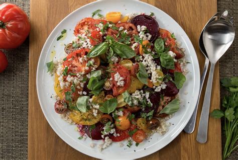 This Heirloom Tomato And Beet Salad Is Almost Too Pretty To Eat