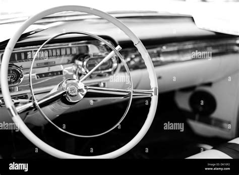 Classic Car Interior Stock Photo Alamy