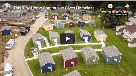 This Tiny Home Community Gives Homeless Veterans A Chance Working To