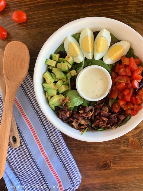 Keto Cobb Salad Recipe Easy Low Carb Lunch Idea — Megan Seelinger