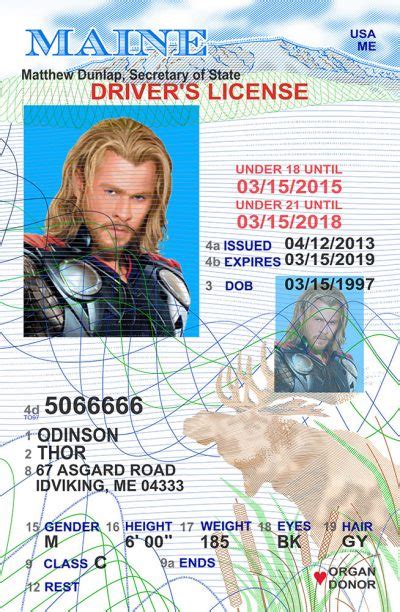 Maine Me Under 21 Drivers License Scannable Fake Id Idviking