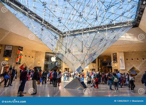 Underground Shopping Mall Of Louvre Pyramid Editorial Photo Image Of